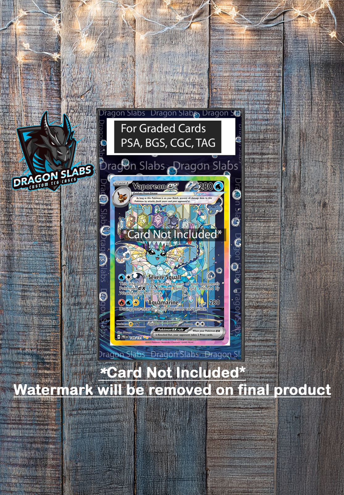 Vaporeon EX SIR 149 Prismatic Evolutions PSA BGS CGC TAG Extended Art Pokemon