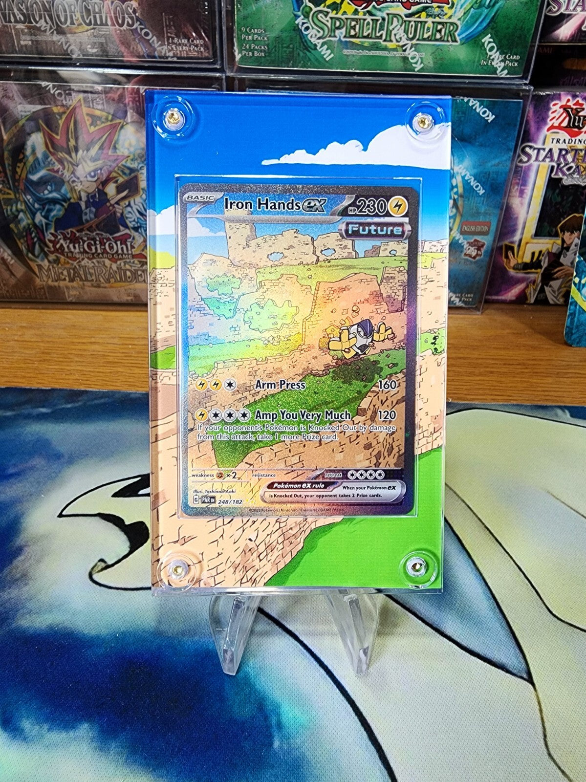 X3 Pokemon Altaria Iron Hands & Garchomp EX SIR SV04 Paradox Rift Custom Case
