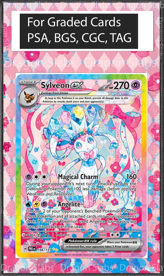 Sylveon EX SIR 156 Prismatic Evolutions PSA BGS CGC TAG Extended Art Pokemon