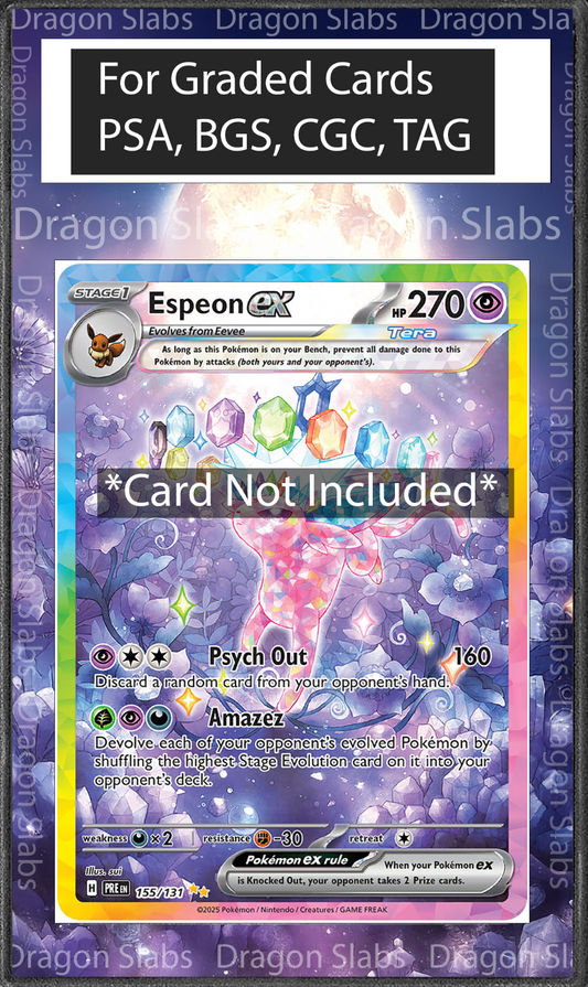 Espeon EX SIR 155 Prismatic Evolutions PSA BGS CGC TAG Extended Art Pokemon
