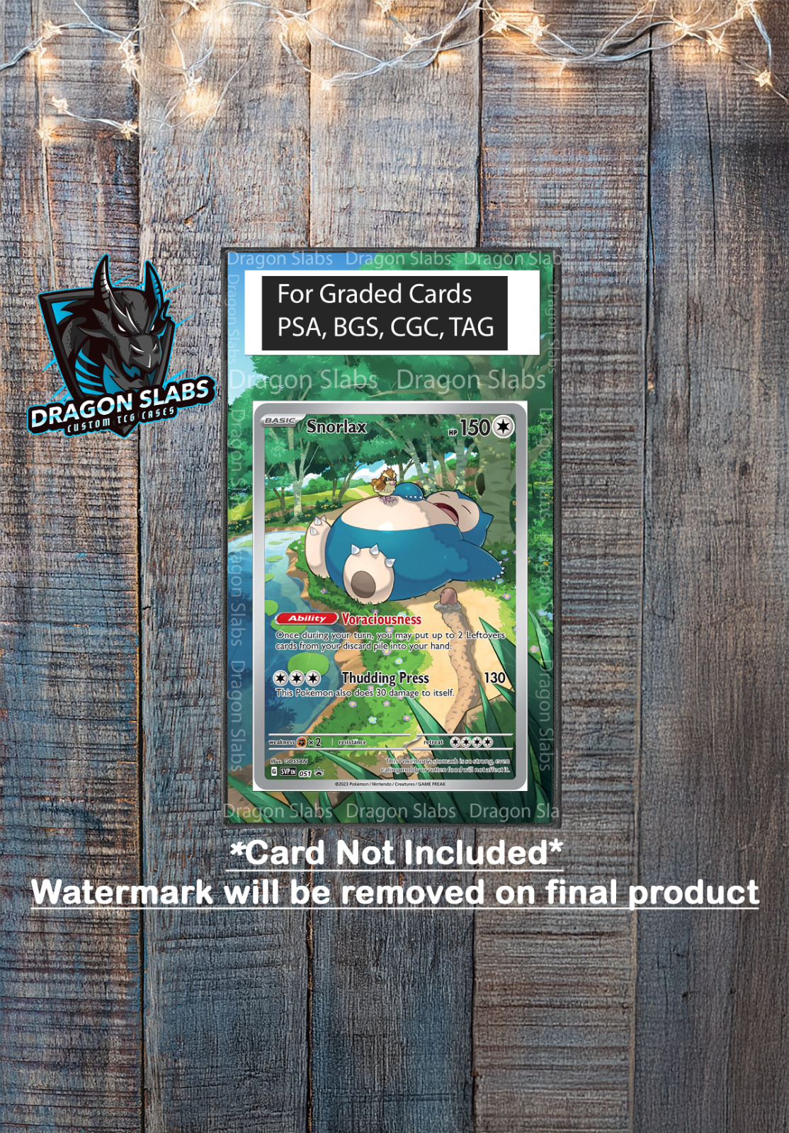 Snorlax 051 Pokemon 151 Promo PSA BGS CGC TAG Extended Art Pokemon