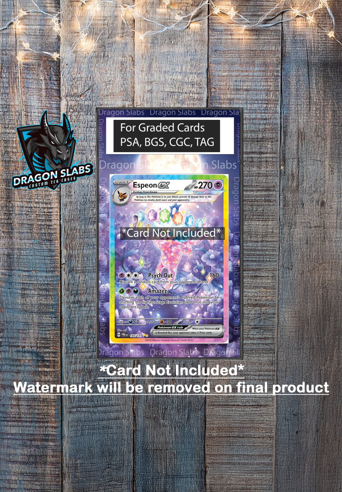 Espeon EX SIR 155 Prismatic Evolutions PSA BGS CGC TAG Extended Art Pokemon