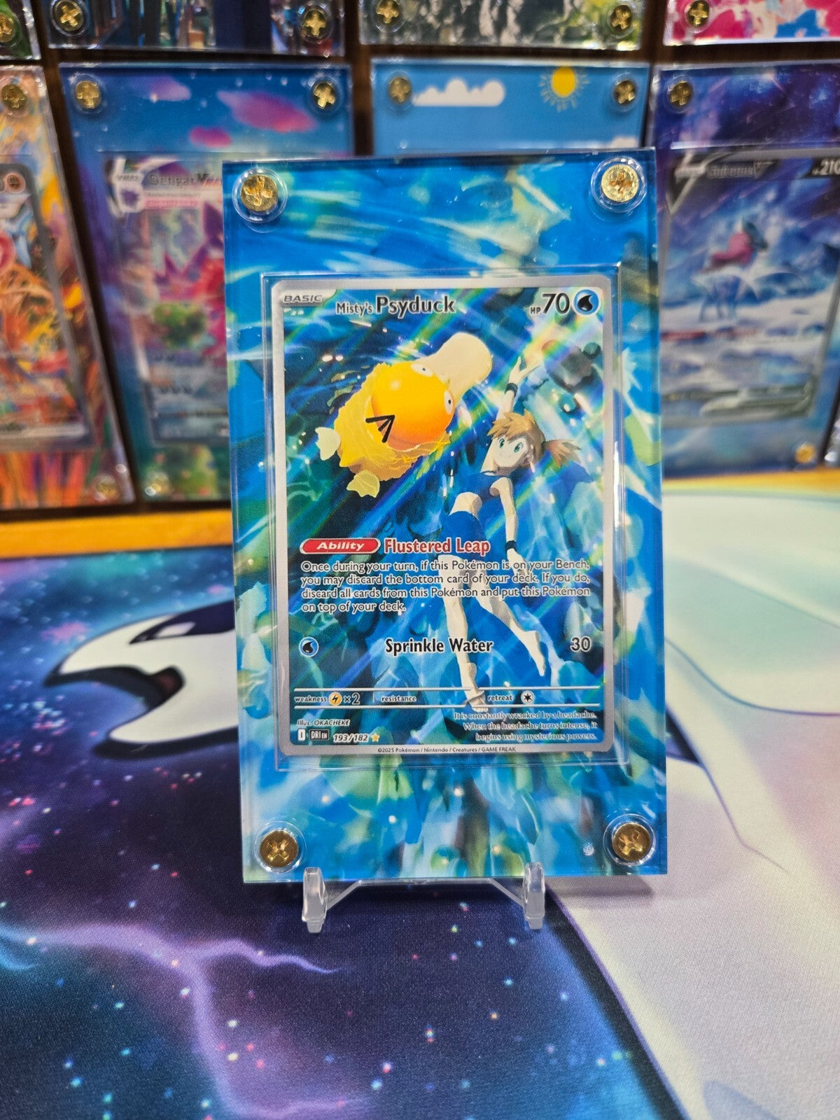 Pokemon Misty's Psyduck 193/182 Destined Rival Extended Art Case