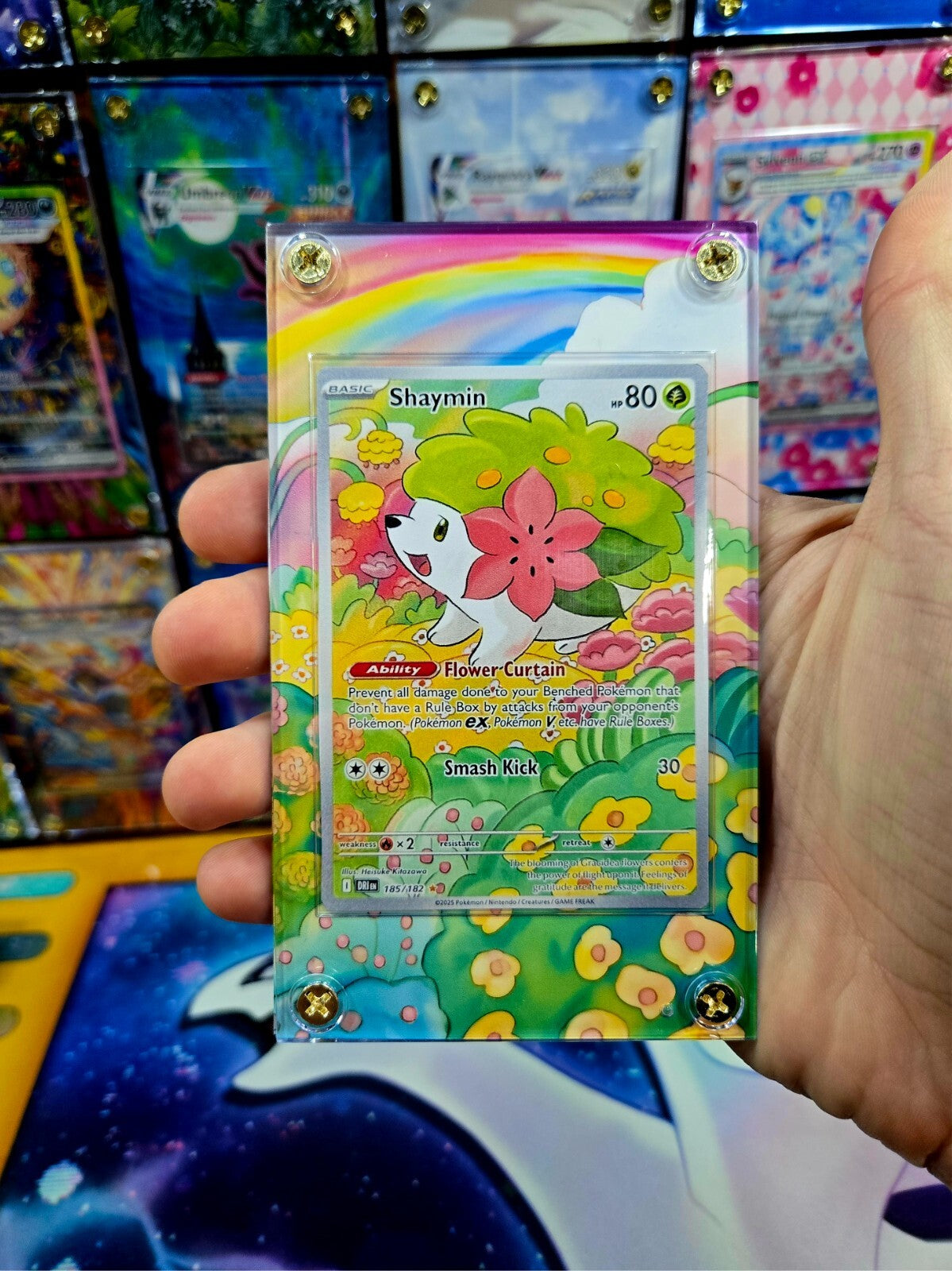 Pokemon Shaymin 185/182 Destined Rival Extended Art Case