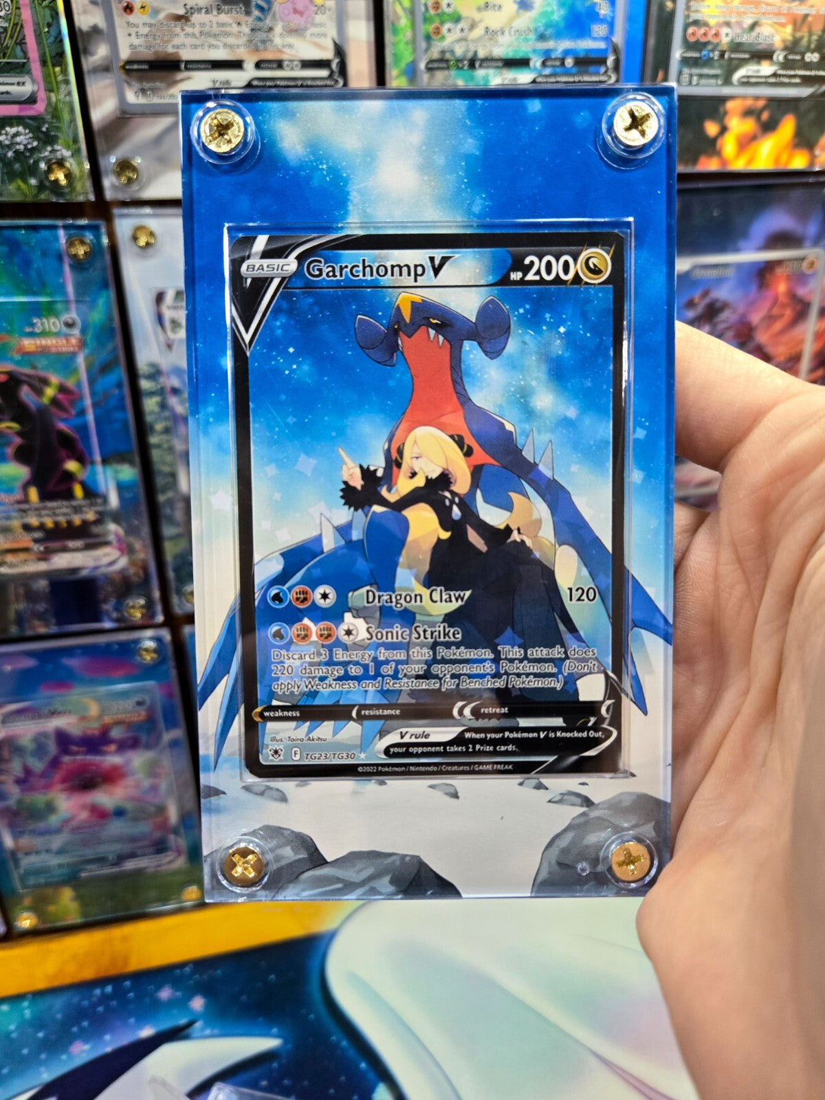 Pokemon Garchomp V TG23/TG30 Astral Radiance Extended Art Case