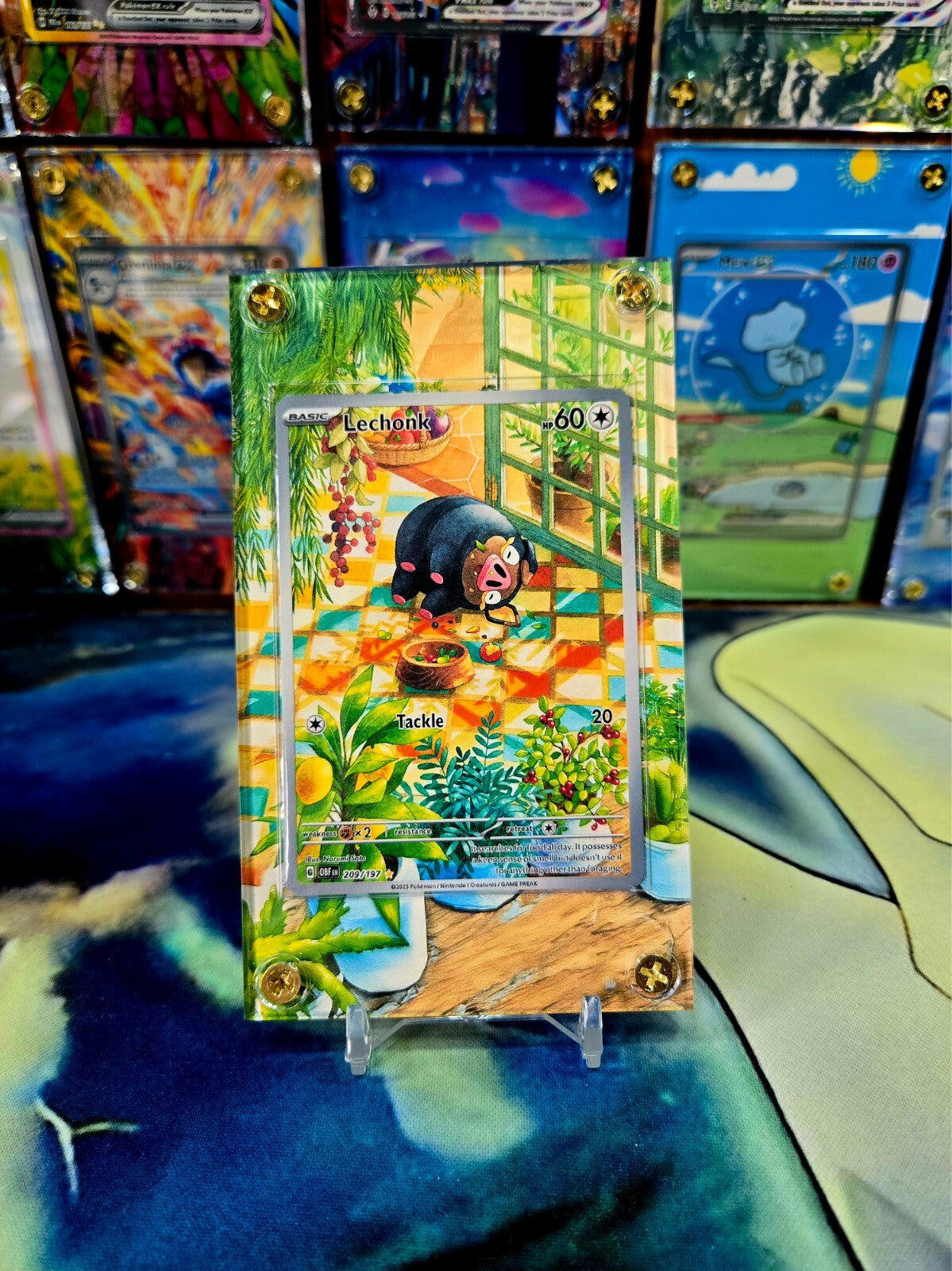Pokemon Lechonk 209/197 Obsidian Flames Extended Artwork Custom Case
