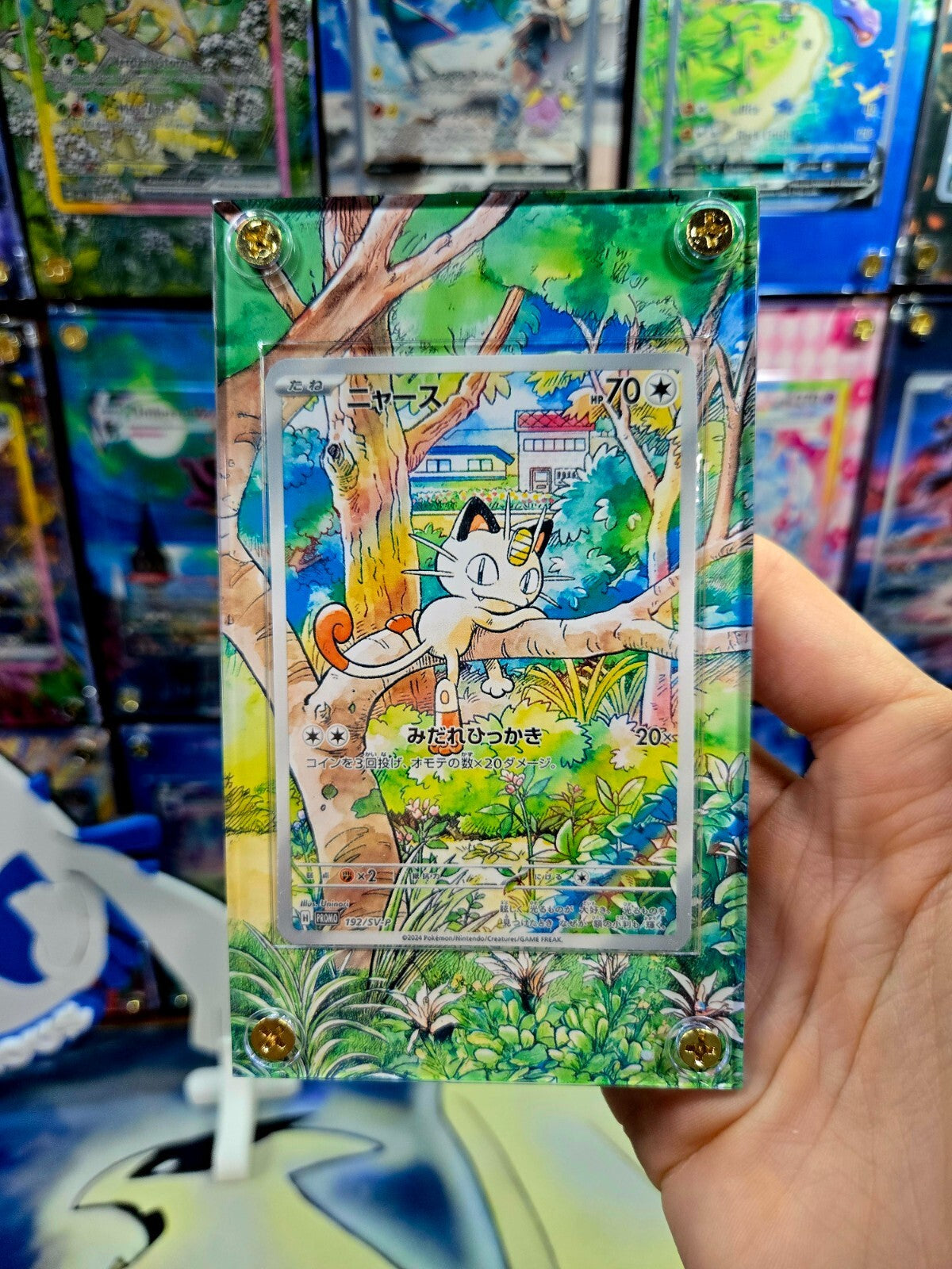Pokemon Meowth 192/SV-P Generations Promo Starter Deck Extended Art Case