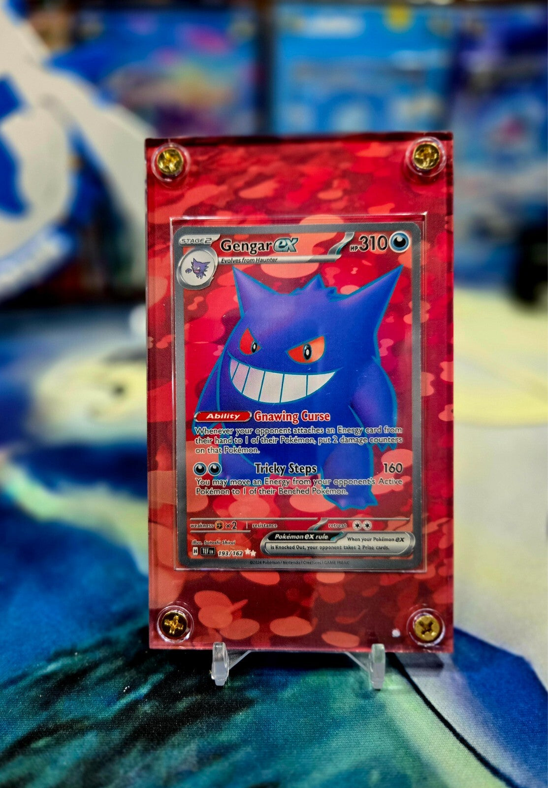 Pokemon Gengar ex 193/162 Temporal Forces Extended Art Case
