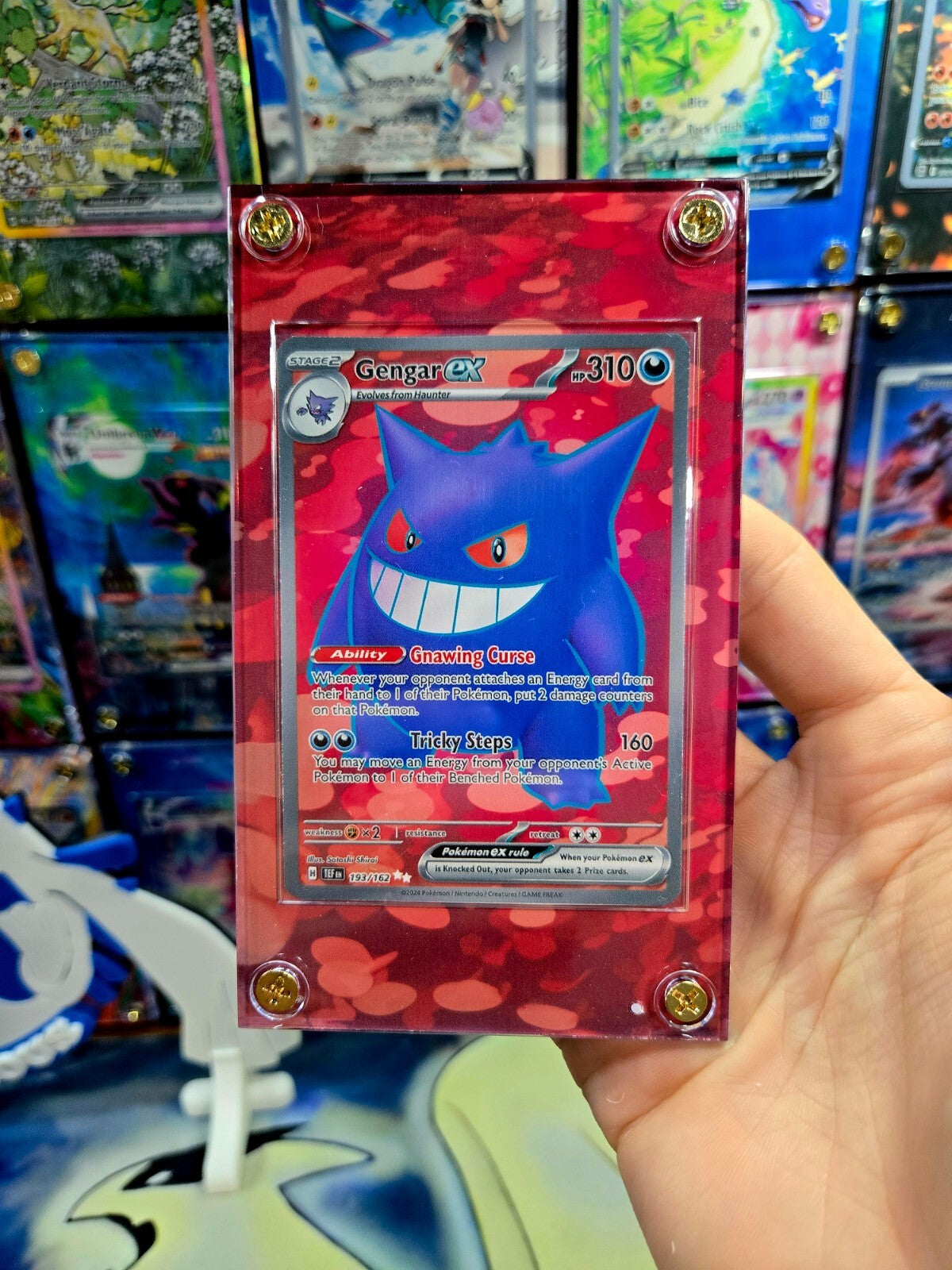 Pokemon Gengar ex 193/162 Temporal Forces Extended Art Case