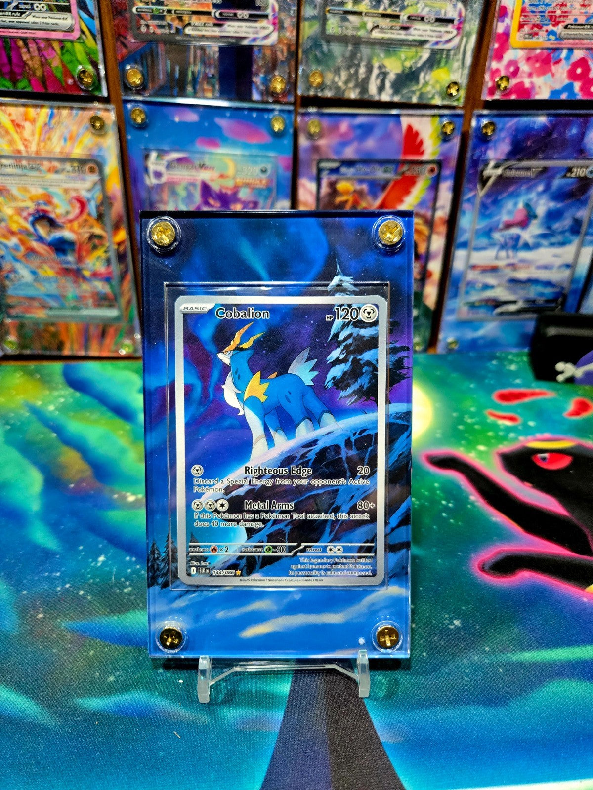 Pokemon Cobalion 144/086 IR Black Bolt Extended Art Case