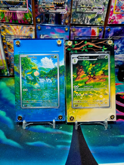 x2 Pokemon Deerling & Sawsbuck 091 092 IR White Flare Extended Art Case