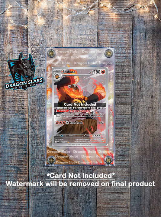 Pokemon Emboar IR 098/086 White Flare Extended Art Case