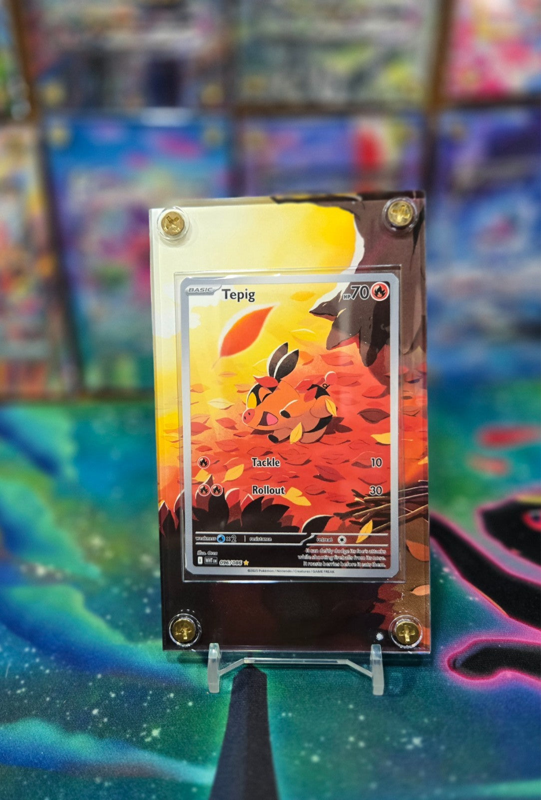 Pokemon Tepig 096/086 White Flare Extended Art Case