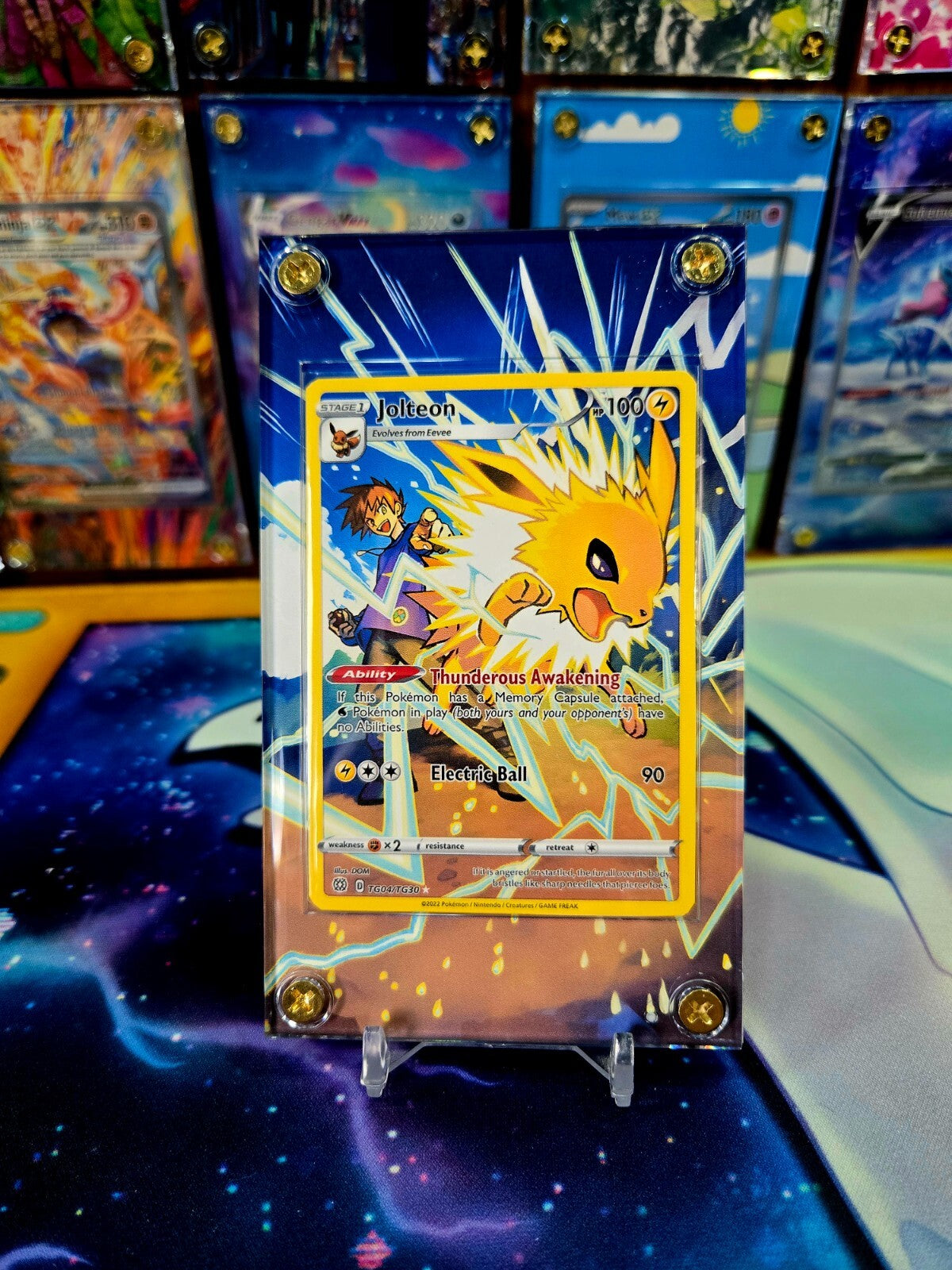 x4 Eevee Flareon Jolteon Vaporeon TG Brilliant Stars Extended Artwork Case
