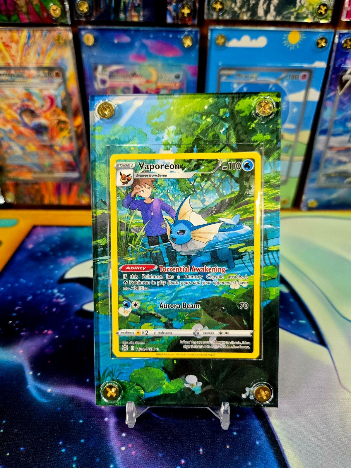 x4 Eevee Flareon Jolteon Vaporeon TG Brilliant Stars Extended Artwork Case