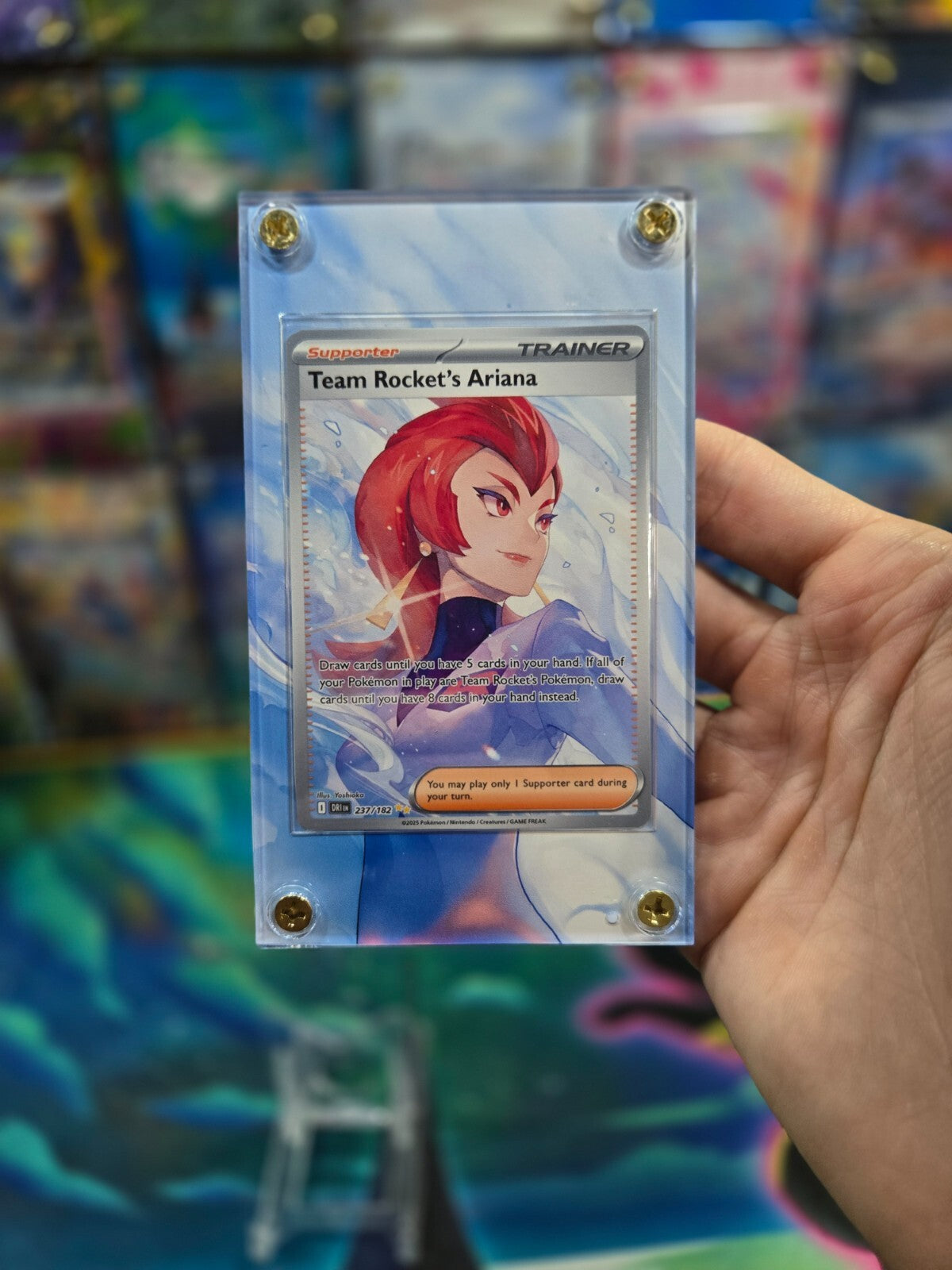 Pokemon Team Rocket's Ariana 237/182 Destined Rival Extended Art Case