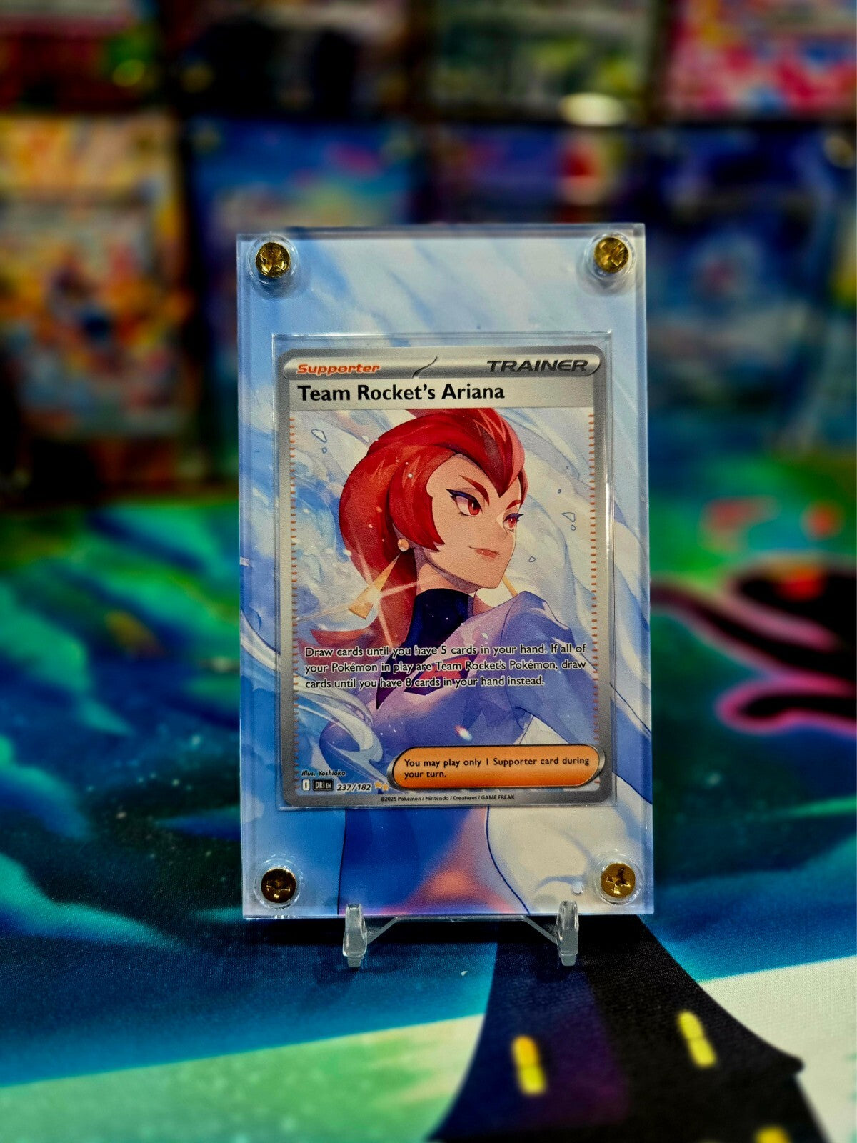 Pokemon Team Rocket's Ariana 237/182 Destined Rival Extended Art Case