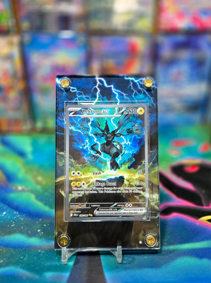 x2 Pokemon Zekrom EX & Reshiram EX 166 White Flare Extended Art Case