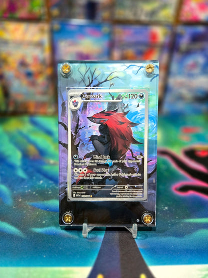 x2 Pokemon Zorua 142 Zoroark 143 White Flare Extended Art Case