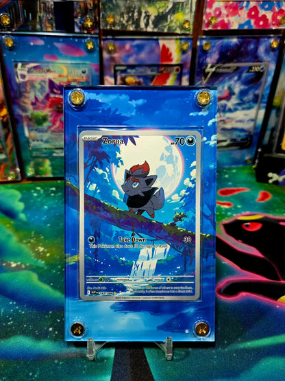 x2 Pokemon Zorua 142 Zoroark 143 White Flare Extended Art Case
