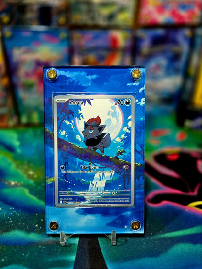 x2 Pokemon Zorua 142 Zoroark 143 White Flare Extended Art Case