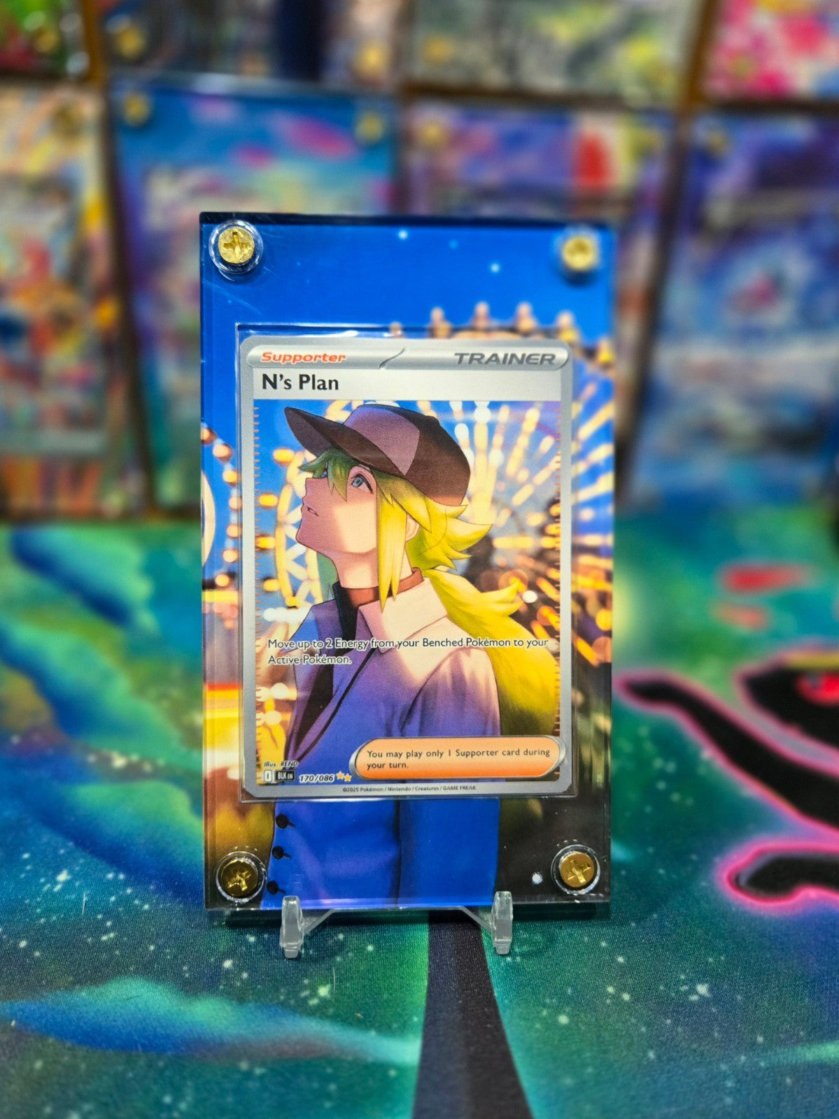 Pokemon N’s Plan SIR 170/086 Black Bolt Extended Art Case