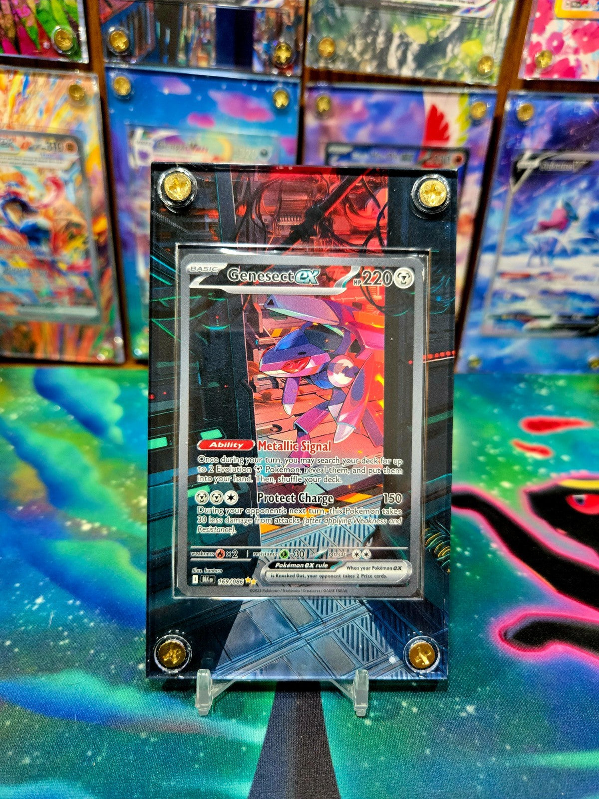 Pokemon Genesect EX SIR 169/086 Black Bolt Extended Art Case