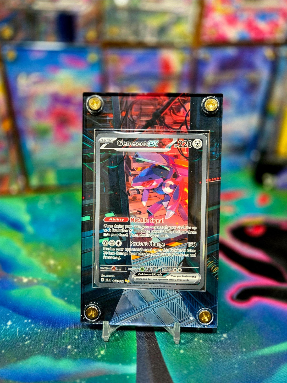Pokemon Genesect EX SIR 169/086 Black Bolt Extended Art Case