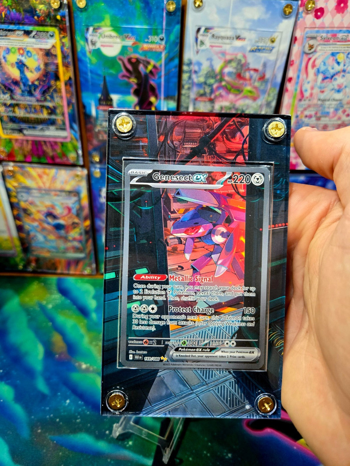 Pokemon Genesect EX SIR 169/086 Black Bolt Extended Art Case