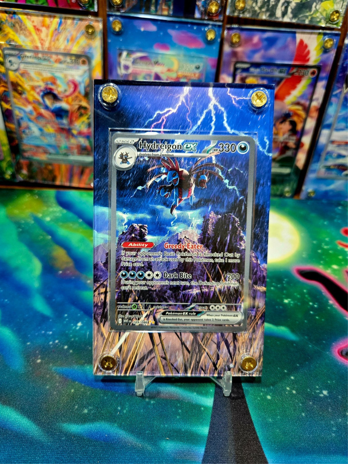 Pokemon Hydreigon EX SIR 169/086 White Flare Extended Art Case
