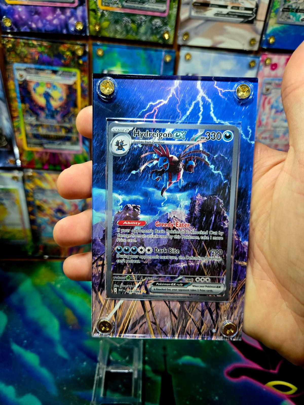 Pokemon Hydreigon EX SIR 169/086 White Flare Extended Art Case