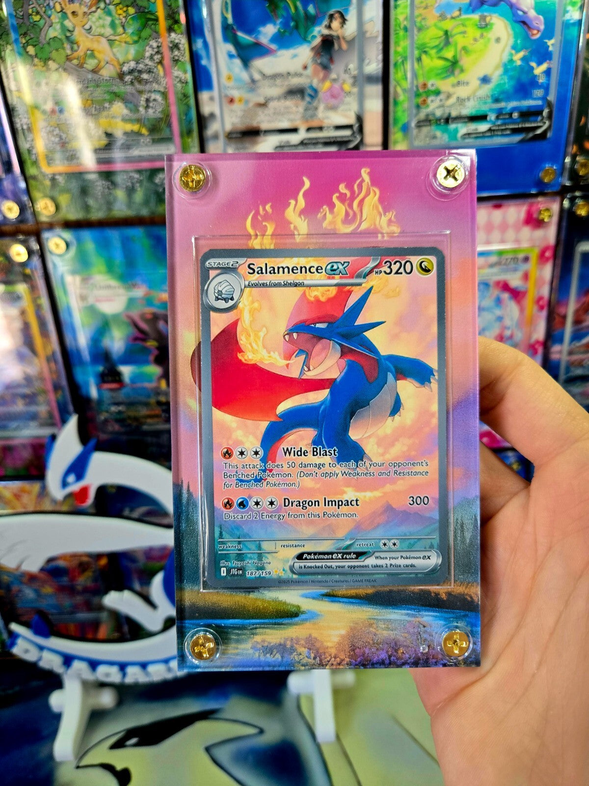 Pokemon Salamence EX SIR 187/159 Journey Together Extended Art Custom Case
