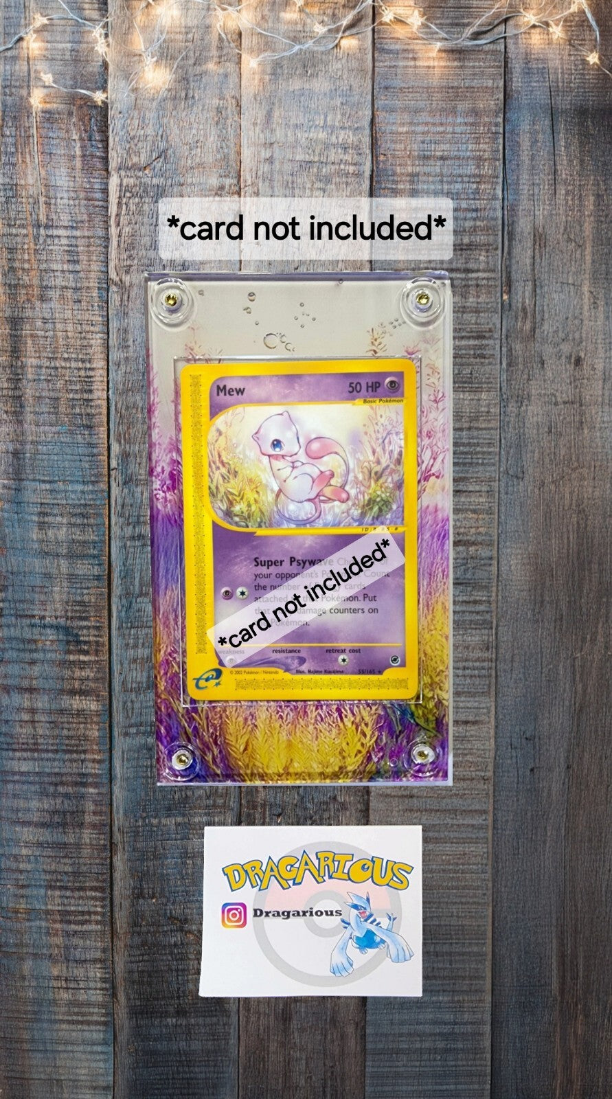 Pokemon Mew Expedition 19 & 55 Custom Case Slab