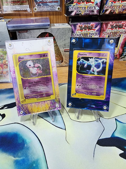 Pokemon Mew & Mewtwo Expedition 19 & 55 20 & 56 Custom Case Slabs