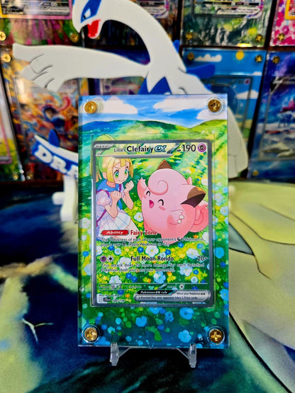 Pokemon Lillie’s Clefairy EX  184/159 Journey Together Extended Art Custom Case