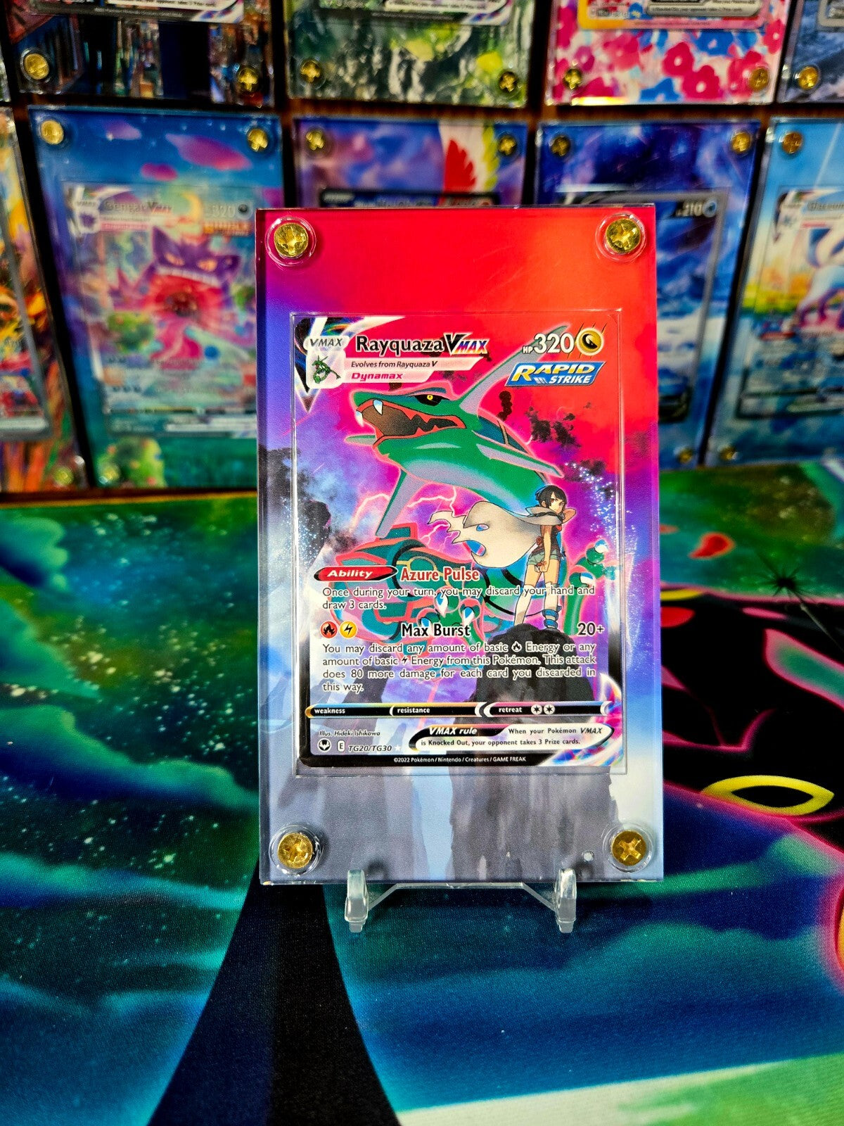 Pokemon Rayquaza VMAX TG20/TG30  Silver Tempest Extended Art Case