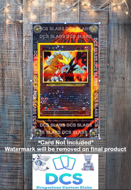 Pokemon Entei Promo 34 Movie Black Star Custom Display Case