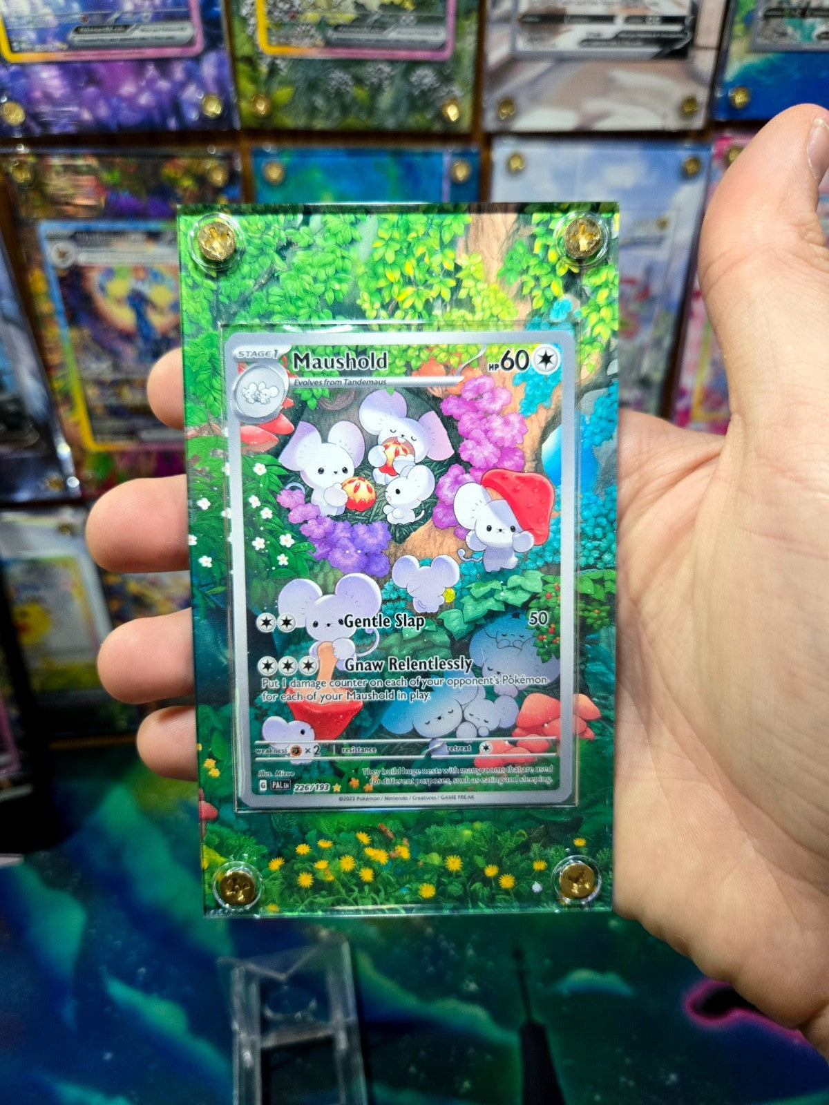 Pokemon Maushold 226/193 Sv02: Paldea Evolved Extended Art Case