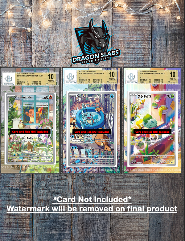 x3 Squirtle Bulbasaur Charmander PSA BGS CGC TAG Extended Artwork Pokemon TCG