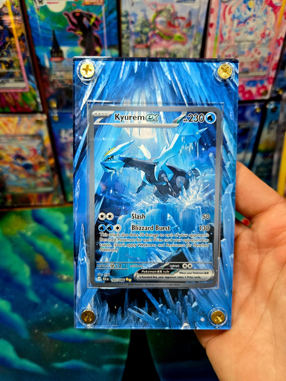 Pokemon Kyurem EX 165/086 SIR Black Bolt Extended Art Case