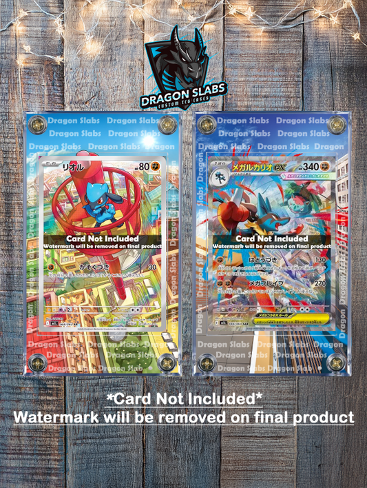 x2 Pokemon Mega Lucario SAR Riolu AR 068 088/063 Mega Brave Extended Art Case