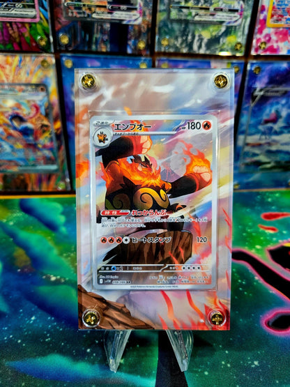 x3 Pokemon Tepig, Pignite, Emboar AR 096, 097, 098 Black Bolt Extended Art Case