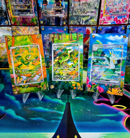 x3 Pokemon Snivy, Servine, Serperior EX 167,087 088 Black Bolt Extended Art Case