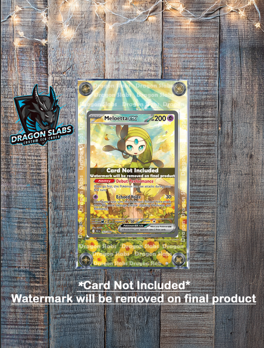Pokemon Meloetta EX 167/086 SIR Black Bolt Extended Art Case