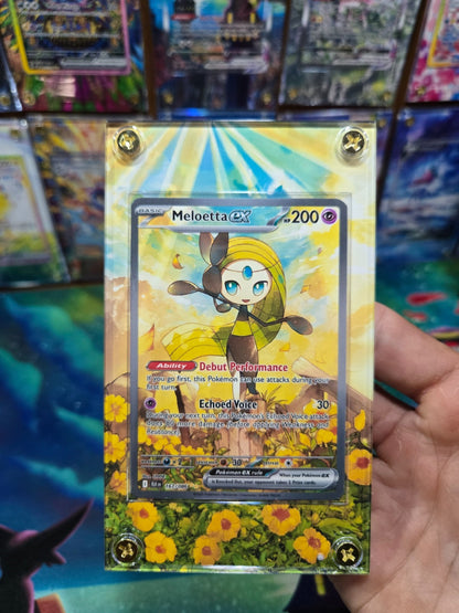 Pokemon Meloetta EX 167/086 SIR Black Bolt Extended Art Case