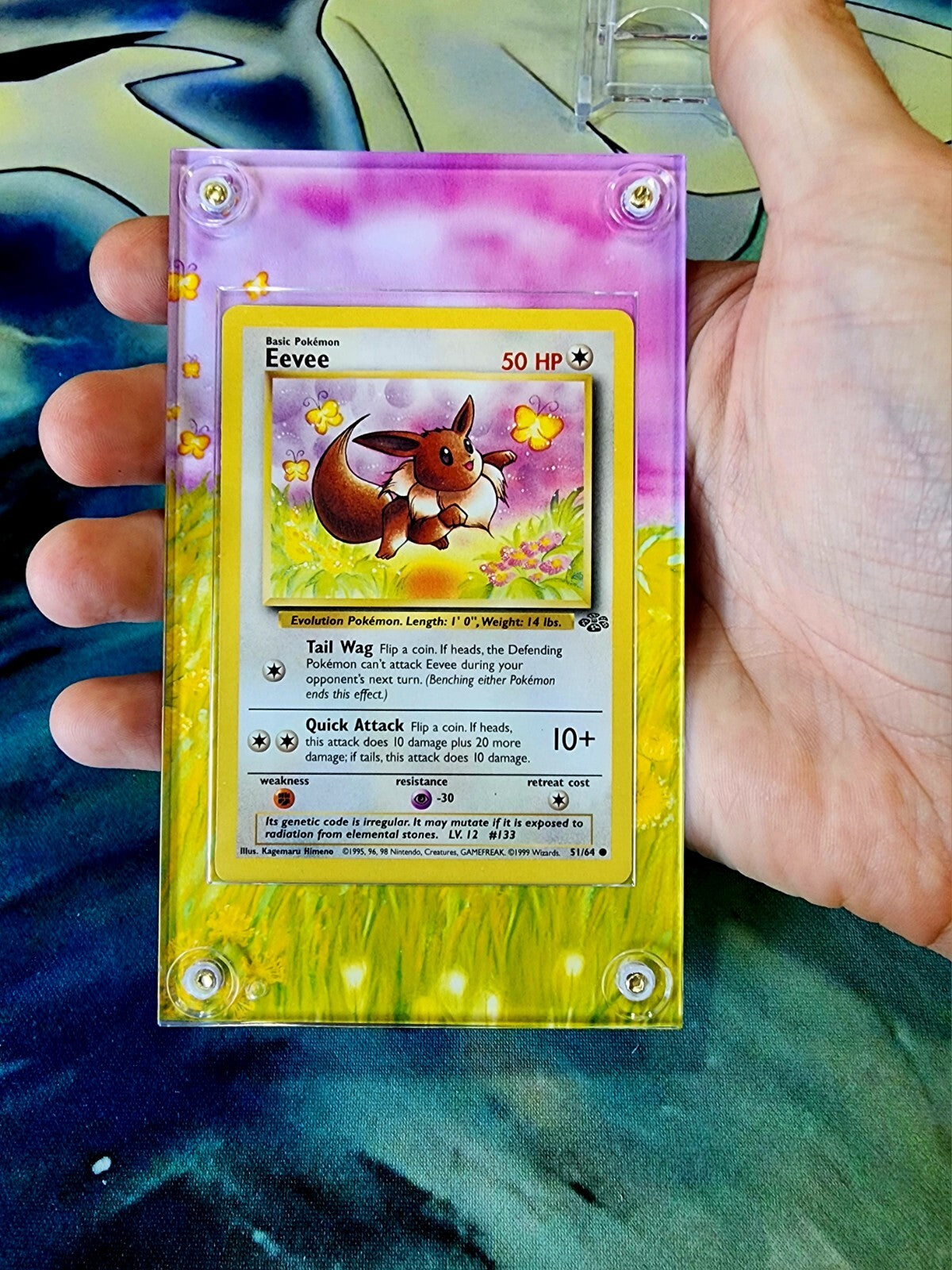 Pokemon Eevee 51/64 Jungle Custom Display Case Slab