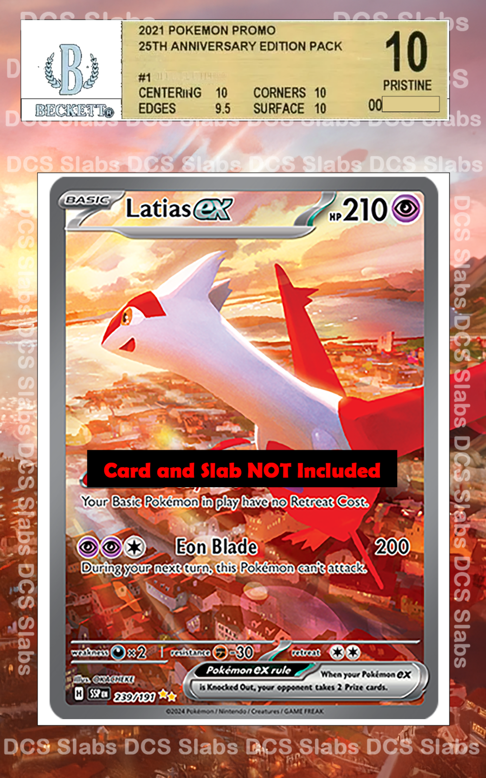 Latias EX 239/191 PSA BGS CGC TAG Extended Artwork Pokemon TCG