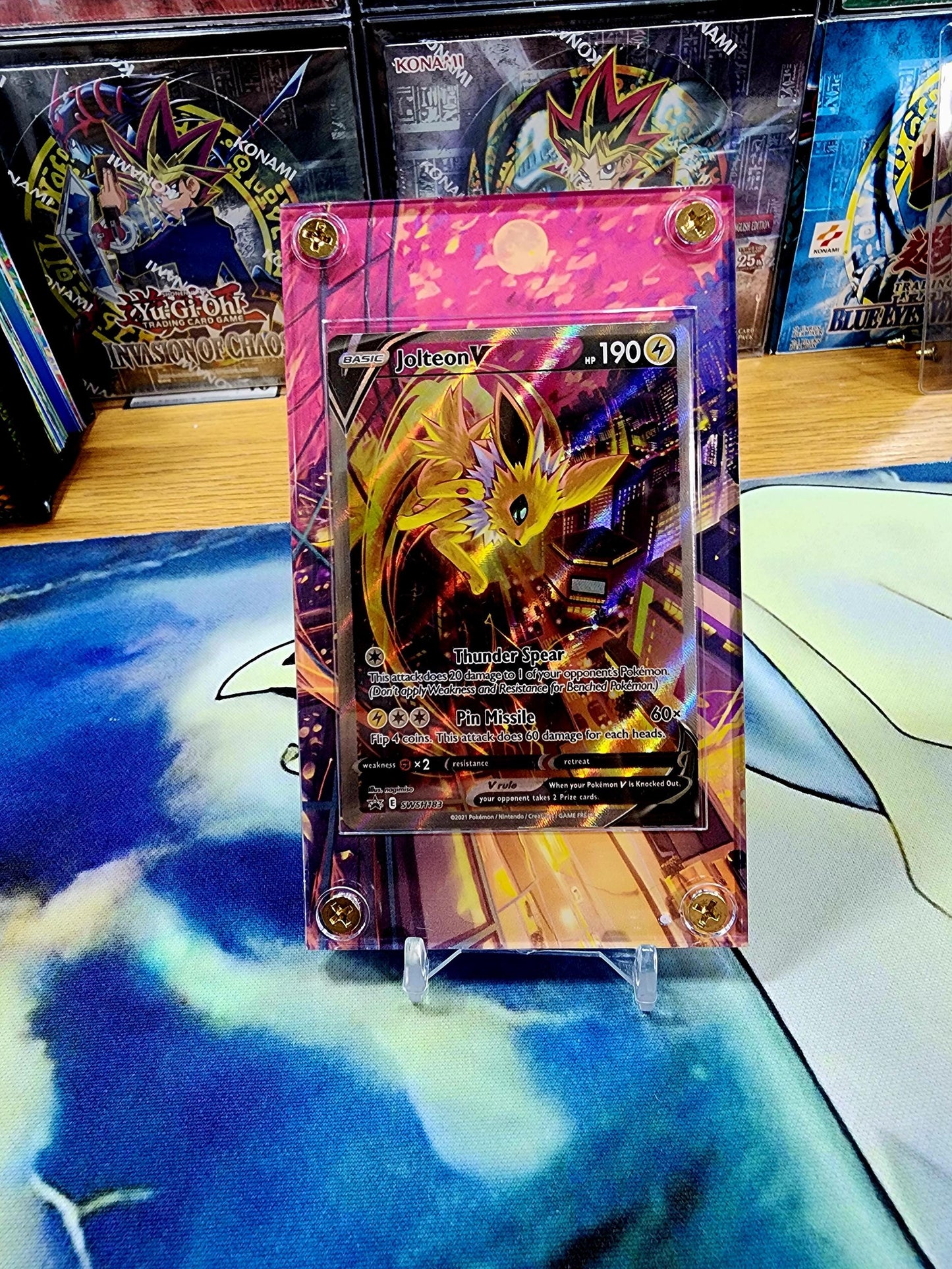 x3 Pokemon Jolteon Flareon Vaporeon V Alt Art SWSH179  SWSH181 SWSH183 Promo Display Cases