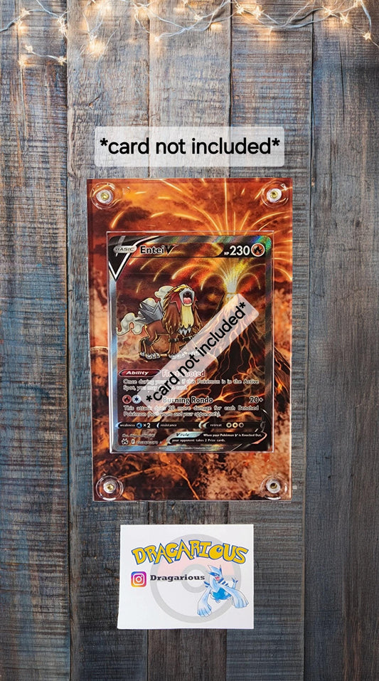 Pokemon Entei V GG36 Crown Zenith Custom Display Case Slab