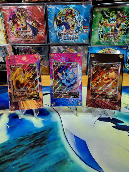 x3 Pokemon Jolteon Flareon Vaporeon V Alt Art SWSH179  SWSH181 SWSH183 Promo Display Cases